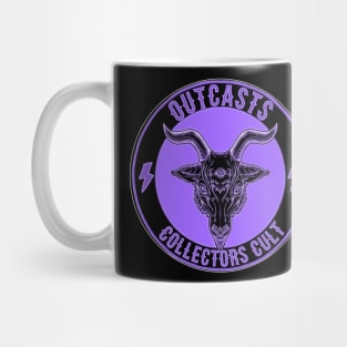 Outcasts Collectors Cult purple logo Mug